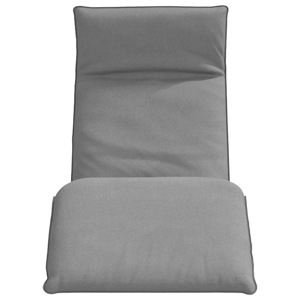 Ligstoel inklapbaar 175x54x8,5 cm Oxford stof grijs is nu te koop bij PeponiXL, paradijselijk wonen!