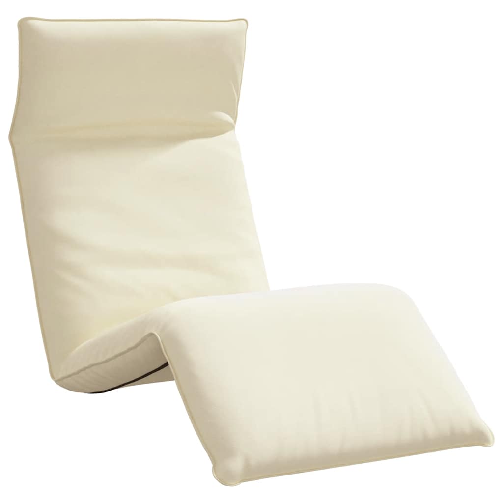 Ligstoel inklapbaar 175x54x8,5 cm Oxford stof crème is nu te koop bij PeponiXL, paradijselijk wonen!