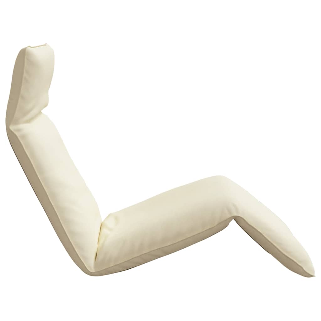 Ligstoel inklapbaar 175x54x8,5 cm Oxford stof crème is nu te koop bij PeponiXL, paradijselijk wonen!