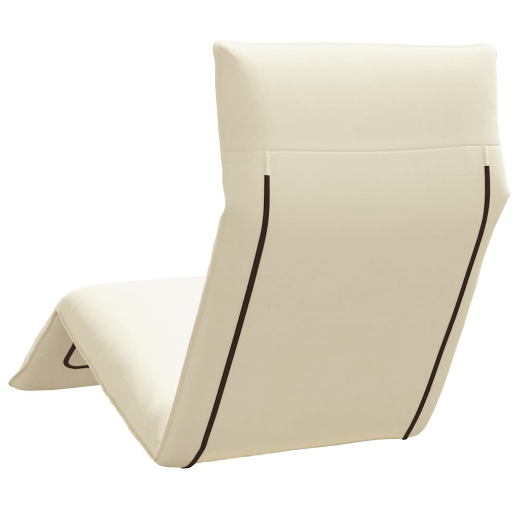 Ligstoel inklapbaar 175x54x8,5 cm Oxford stof crème is nu te koop bij PeponiXL, paradijselijk wonen!