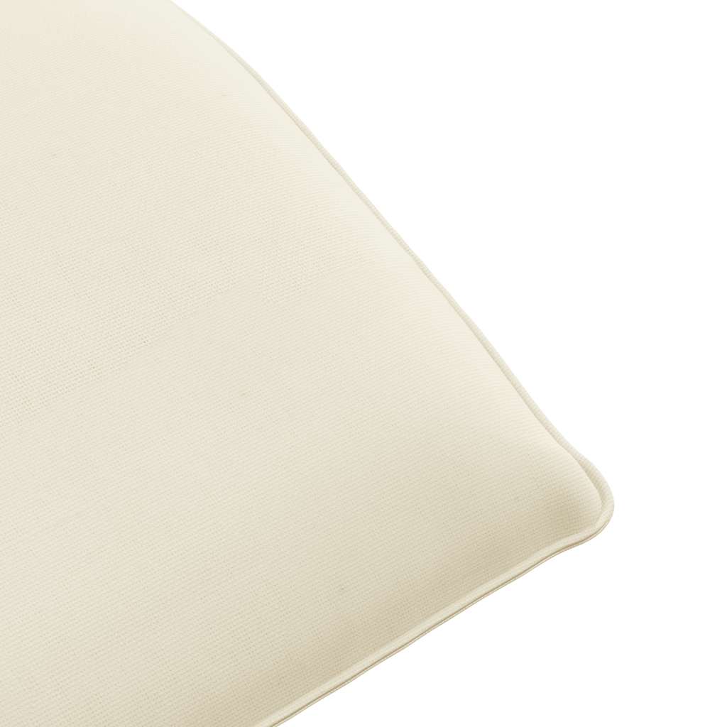 Ligstoel inklapbaar 175x54x8,5 cm Oxford stof crème is nu te koop bij PeponiXL, paradijselijk wonen!