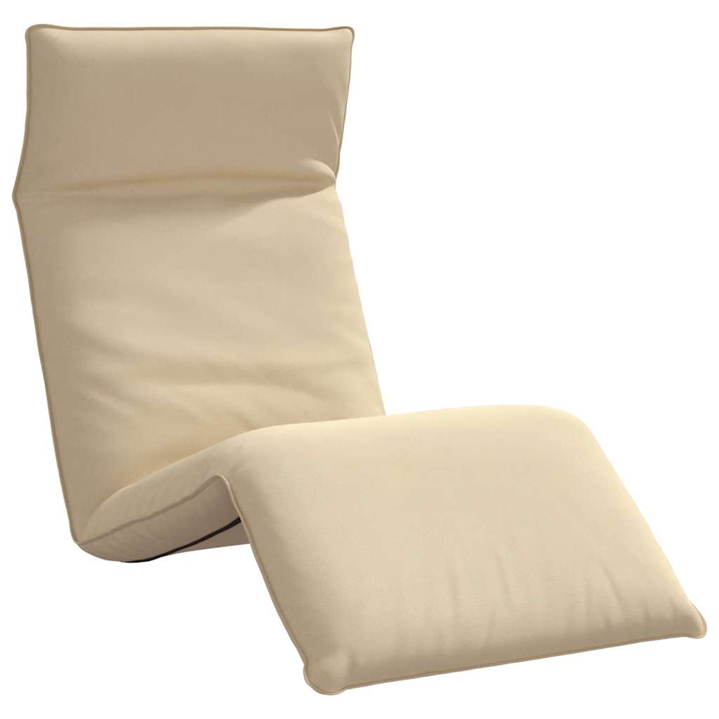 Ligstoel inklapbaar 175x54x8,5 cm Oxford stof beige is nu te koop bij PeponiXL, paradijselijk wonen!