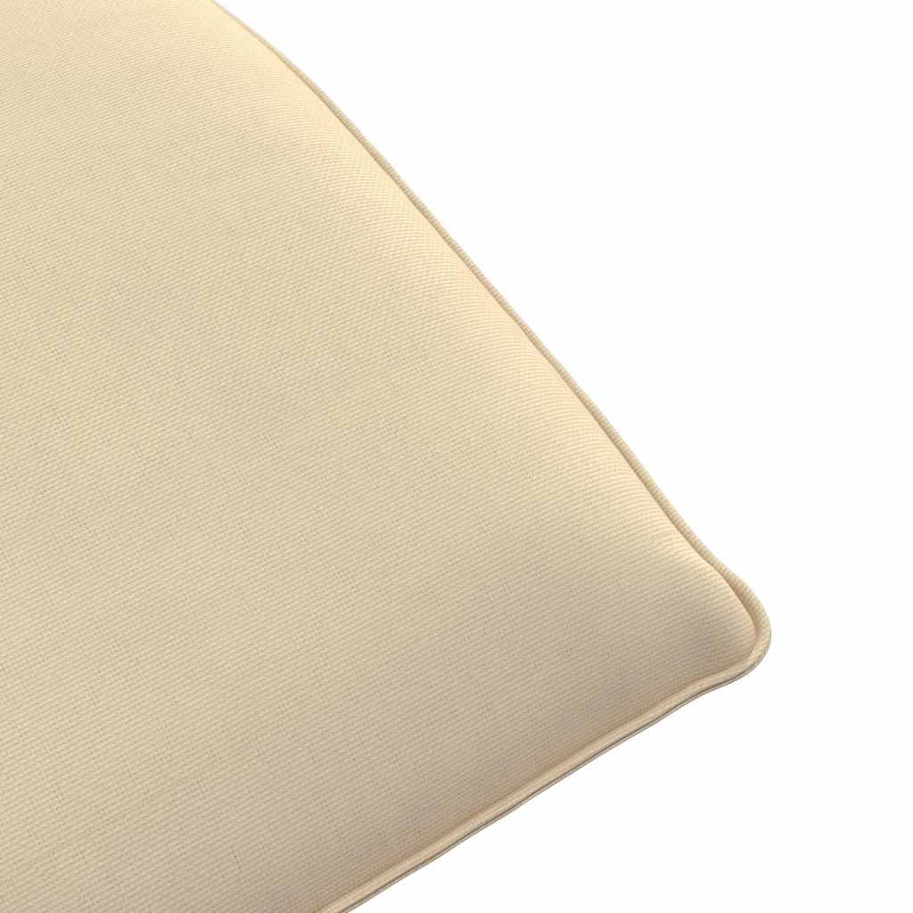Ligstoel inklapbaar 175x54x8,5 cm Oxford stof beige is nu te koop bij PeponiXL, paradijselijk wonen!
