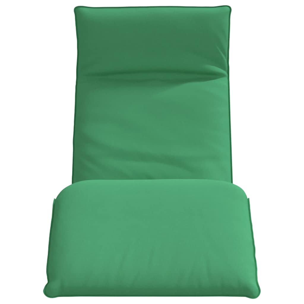 Ligstoel inklapbaar 175x54x8,5 cm oxford stof groen is nu te koop bij PeponiXL, paradijselijk wonen!