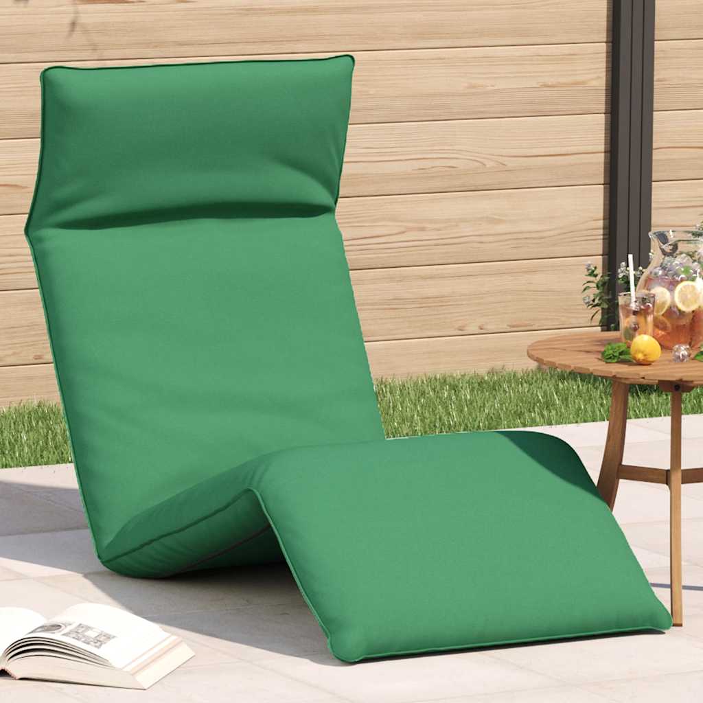 Ligstoel inklapbaar 175x54x8,5 cm oxford stof groen is nu te koop bij PeponiXL, paradijselijk wonen!