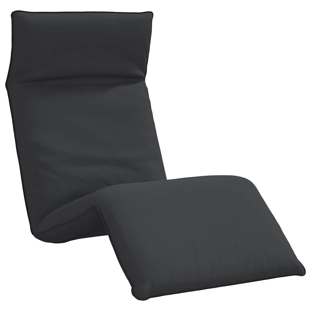 Ligstoel inklapbaar 175x54x8,5 cm Oxford stof zwart is nu te koop bij PeponiXL, paradijselijk wonen!
