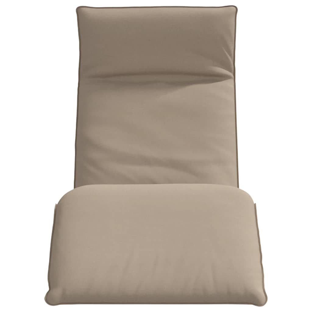 Ligstoel inklapbaar 175x54x8,5 cm oxford stof taupe is nu te koop bij PeponiXL, paradijselijk wonen!