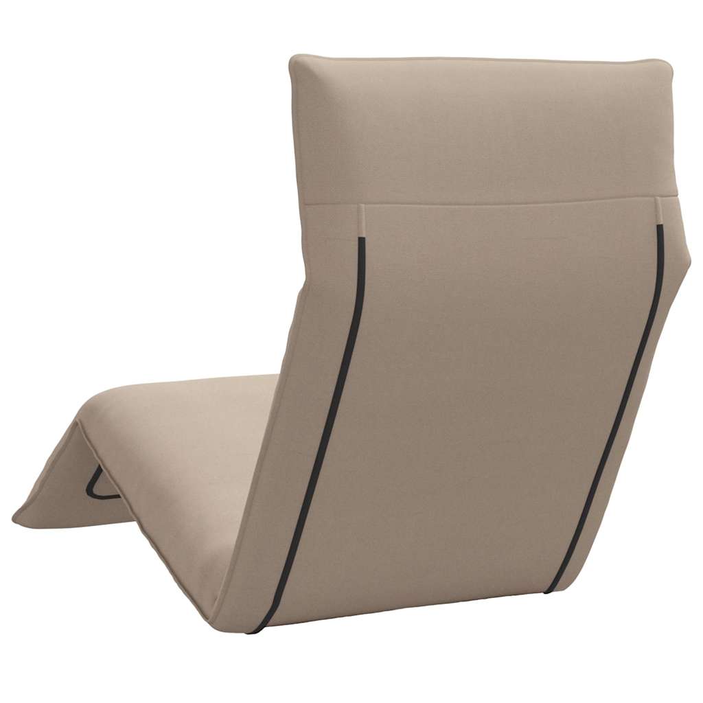 Ligstoel inklapbaar 175x54x8,5 cm oxford stof taupe is nu te koop bij PeponiXL, paradijselijk wonen!