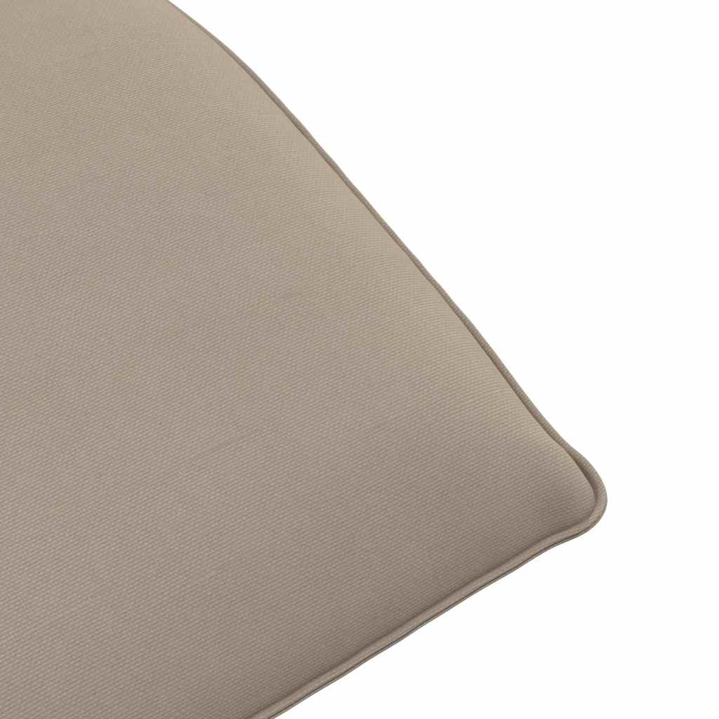 Ligstoel inklapbaar 175x54x8,5 cm oxford stof taupe is nu te koop bij PeponiXL, paradijselijk wonen!