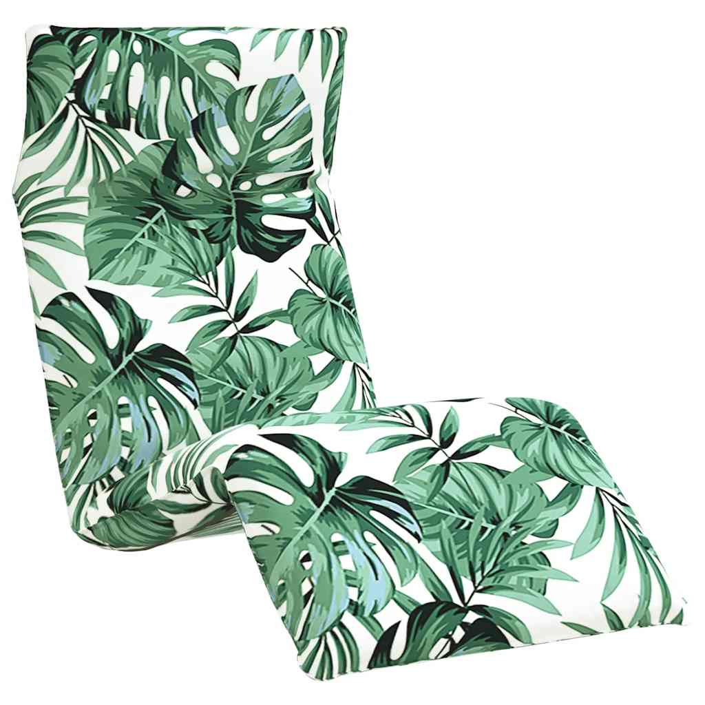 Opvouwbare ligstoel Bladpatroon 175x54x8,5 cm Oxford stof is nu te koop bij PeponiXL, paradijselijk wonen!