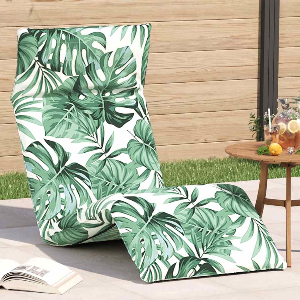 Opvouwbare ligstoel Bladpatroon 175x54x8,5 cm Oxford stof is nu te koop bij PeponiXL, paradijselijk wonen!