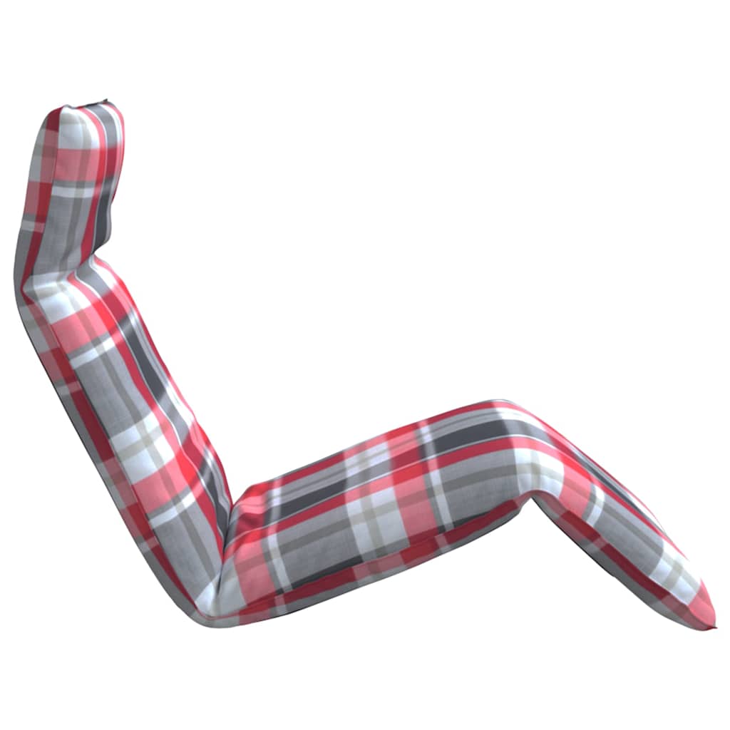 Opvouwbare ligstoel Rood Geruit Patroon 175x54x8,5 cm Oxford Stof is nu te koop bij PeponiXL, paradijselijk wonen!
