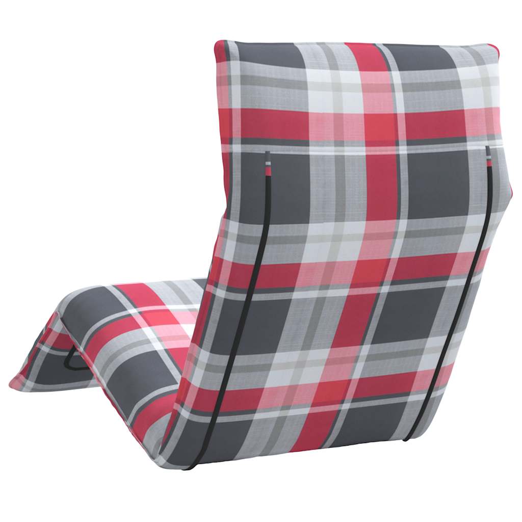 Opvouwbare ligstoel Rood Geruit Patroon 175x54x8,5 cm Oxford Stof is nu te koop bij PeponiXL, paradijselijk wonen!