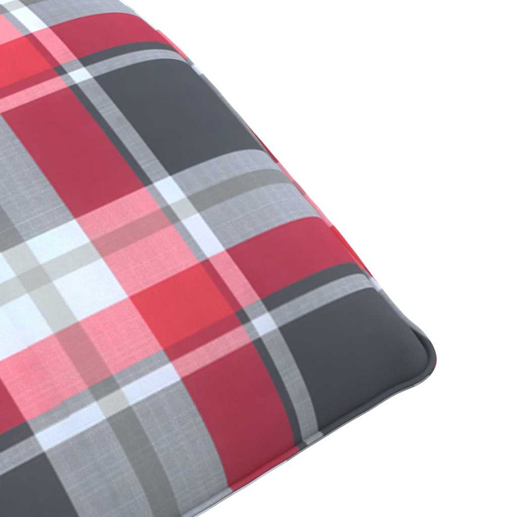 Opvouwbare ligstoel Rood Geruit Patroon 175x54x8,5 cm Oxford Stof is nu te koop bij PeponiXL, paradijselijk wonen!