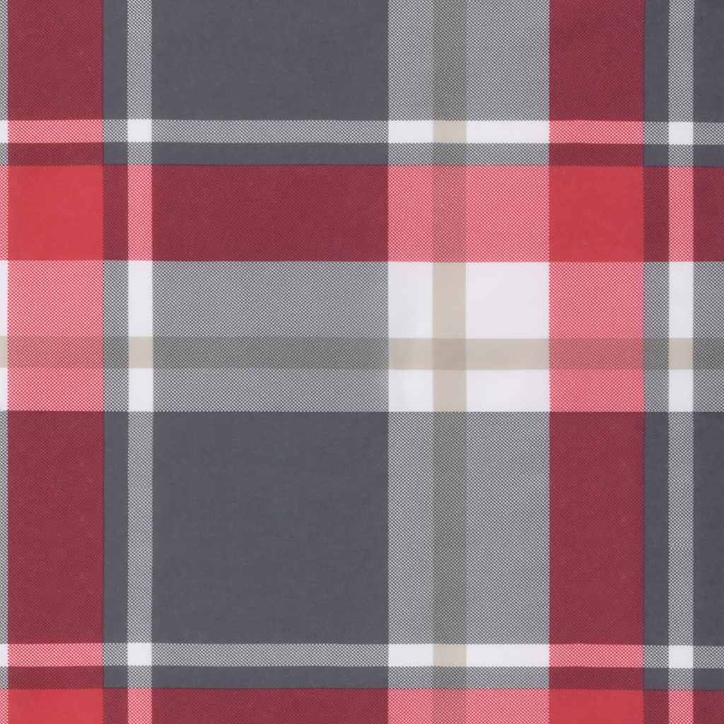 Opvouwbare ligstoel Rood Geruit Patroon 175x54x8,5 cm Oxford Stof is nu te koop bij PeponiXL, paradijselijk wonen!