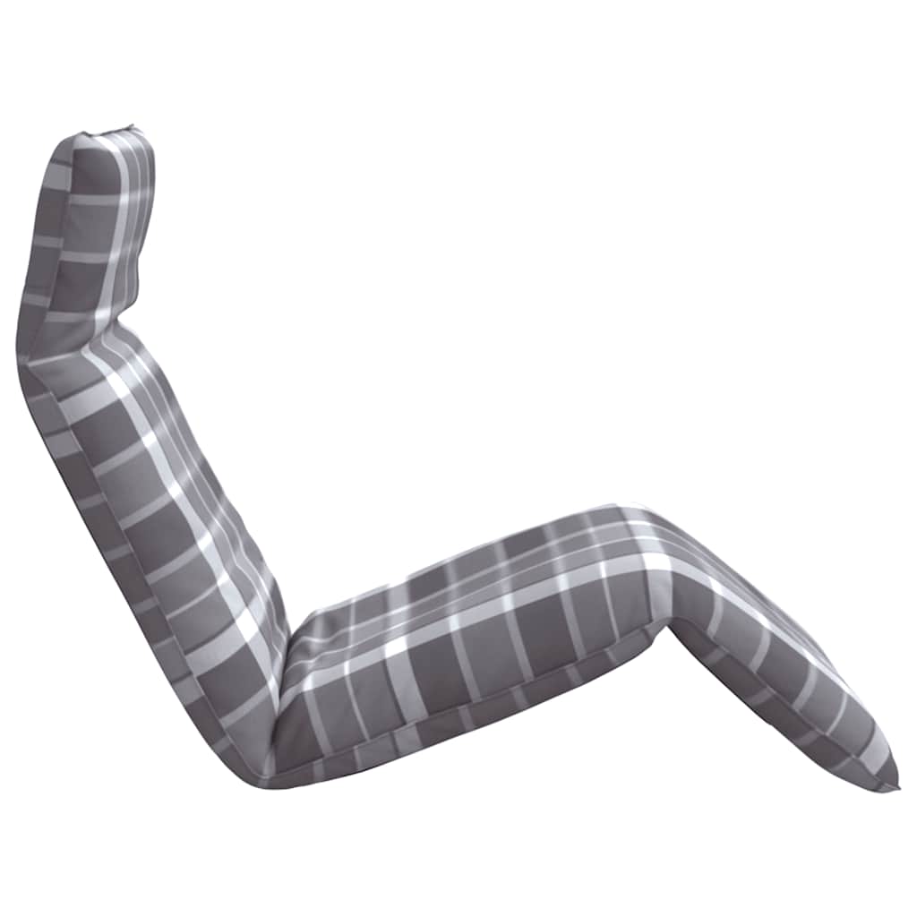 Opvouwbare ligstoel Grijs Geruit Patroon 175x54x8,5 cm Oxford Stof is nu te koop bij PeponiXL, paradijselijk wonen!