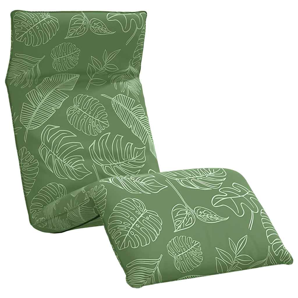 Opvouwbare ligstoel Bladpatroon 175x54x8,5 cm Oxford stof is nu te koop bij PeponiXL, paradijselijk wonen!
