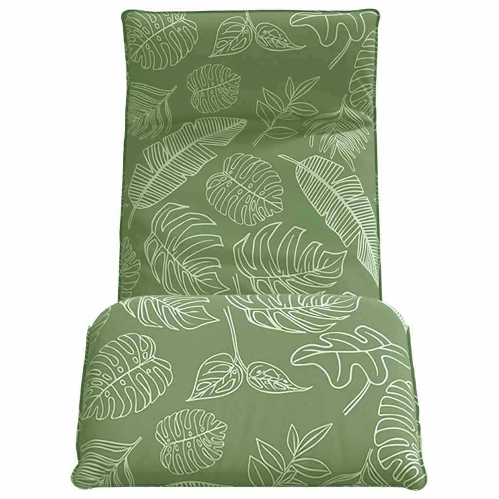 Opvouwbare ligstoel Bladpatroon 175x54x8,5 cm Oxford stof is nu te koop bij PeponiXL, paradijselijk wonen!