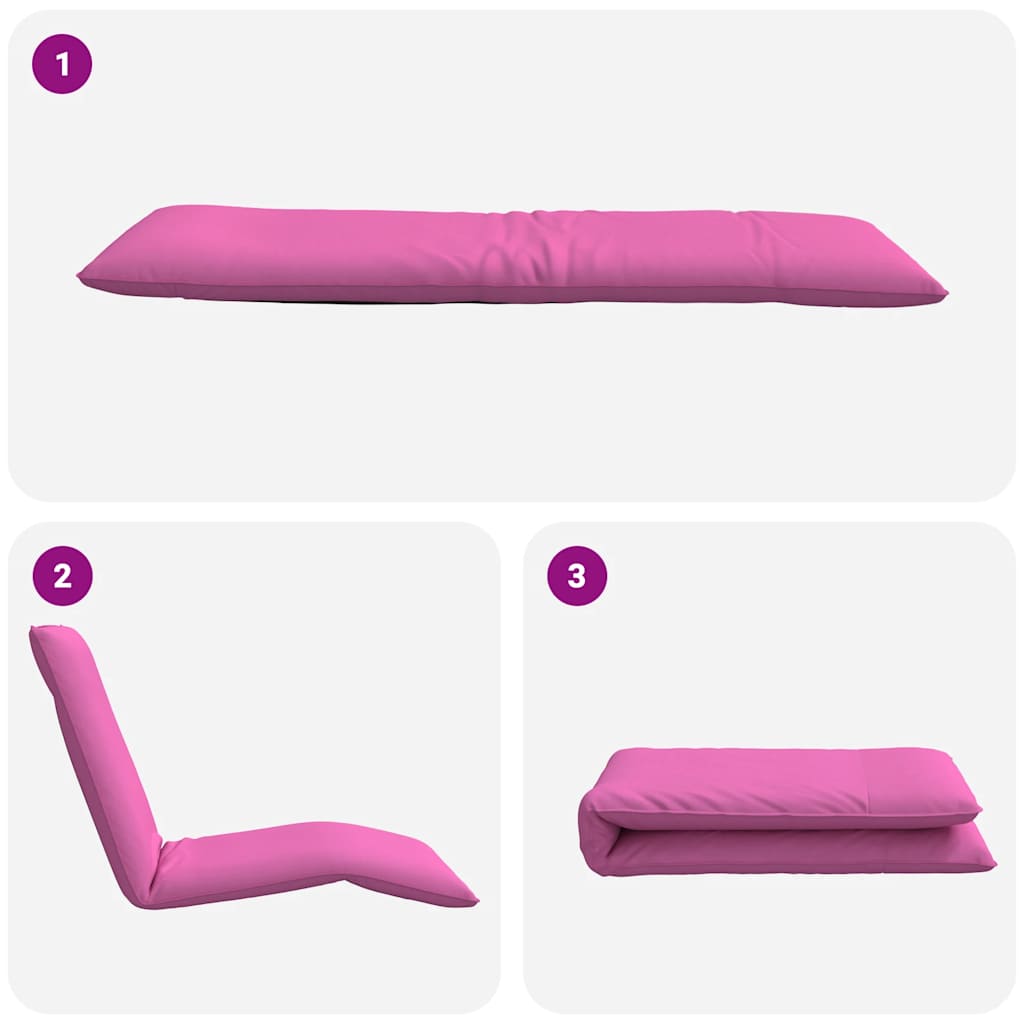 Opvouwbare ligstoel Roze 175x54x8,5 cm Oxford Stof is nu te koop bij PeponiXL, paradijselijk wonen!