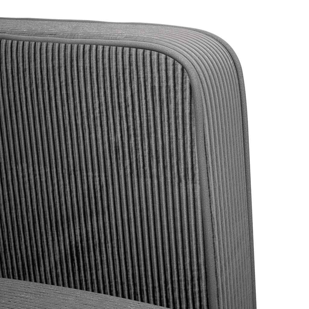 Fauteuil met armleuningen 54 cm corduroy stof donkergrijs is nu te koop bij PeponiXL, paradijselijk wonen!