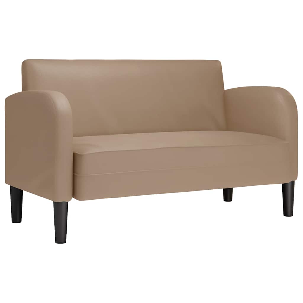 Loveseat bank cappuccino 110 cm kunstleer is nu te koop bij PeponiXL, paradijselijk wonen!