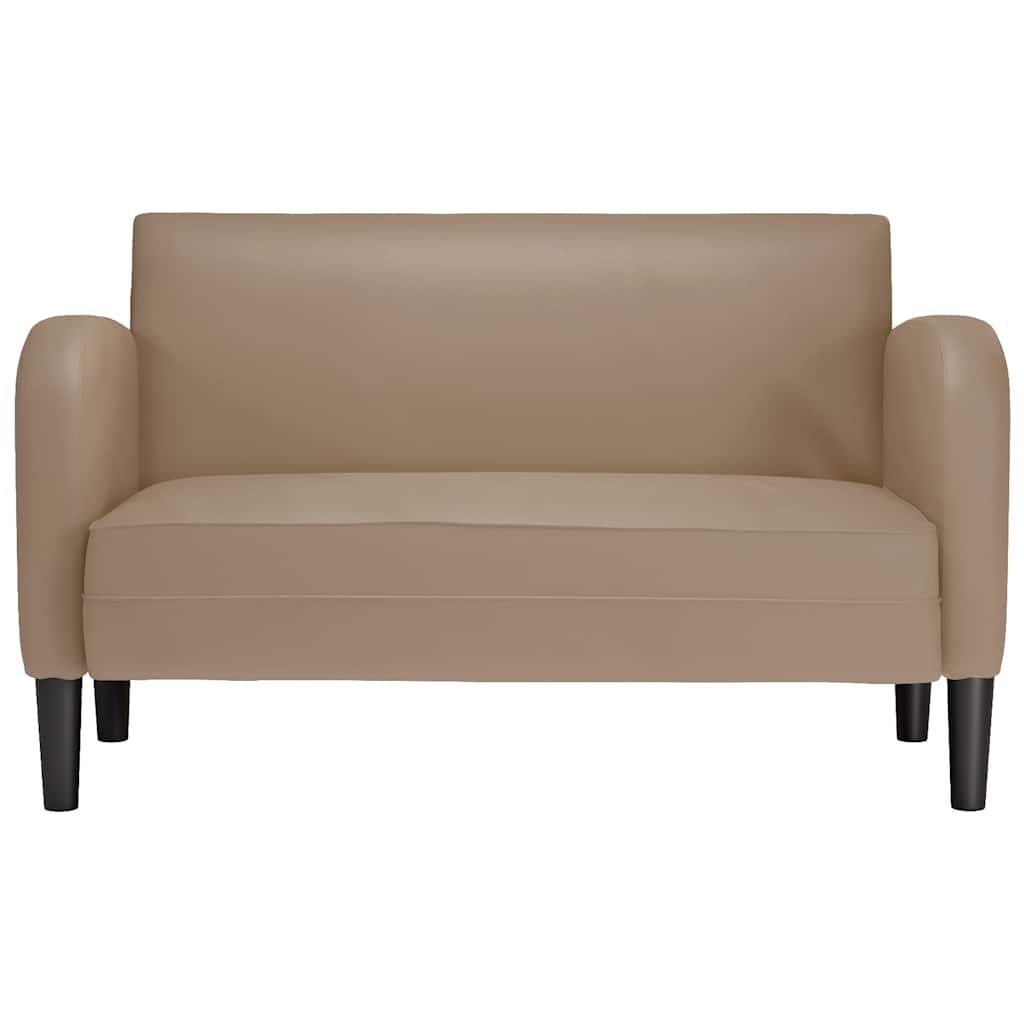 Loveseat bank cappuccino 110 cm kunstleer is nu te koop bij PeponiXL, paradijselijk wonen!