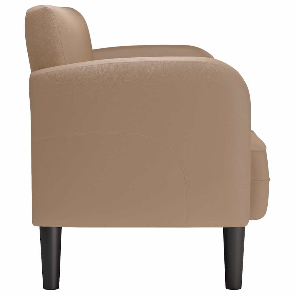 Loveseat bank cappuccino 110 cm kunstleer is nu te koop bij PeponiXL, paradijselijk wonen!