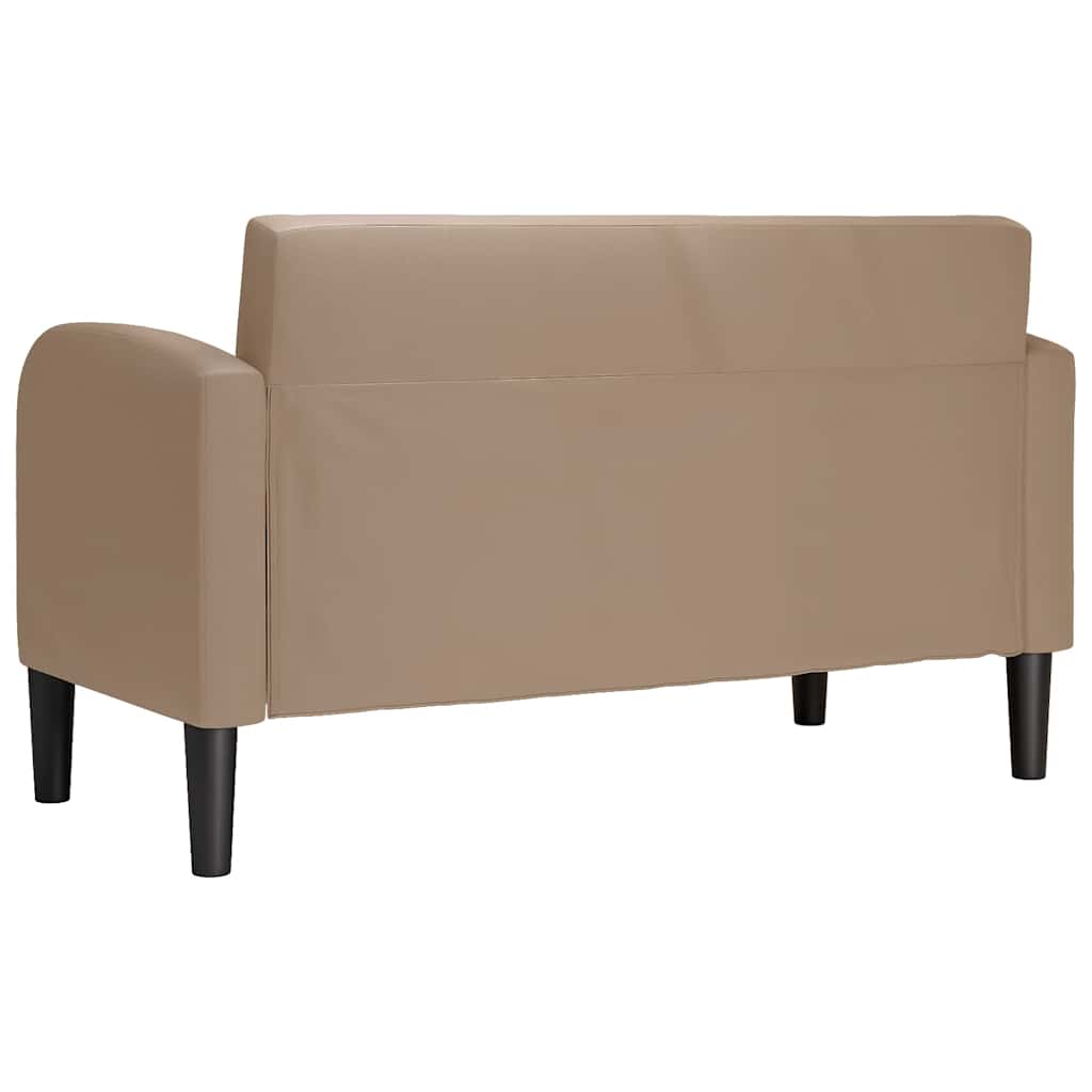 Loveseat bank cappuccino 110 cm kunstleer is nu te koop bij PeponiXL, paradijselijk wonen!