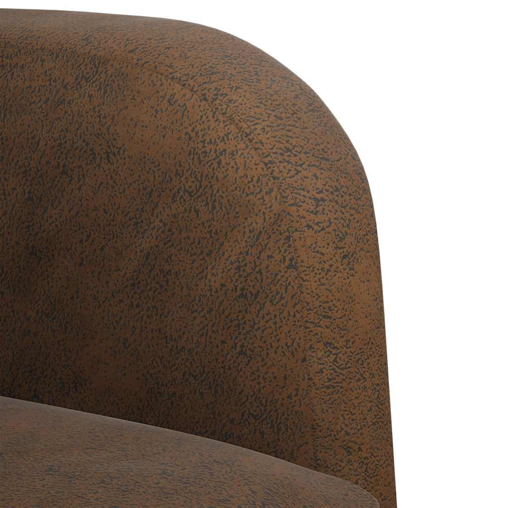Loveseat bank 110 cm kunstleer bruin is nu te koop bij PeponiXL, paradijselijk wonen!