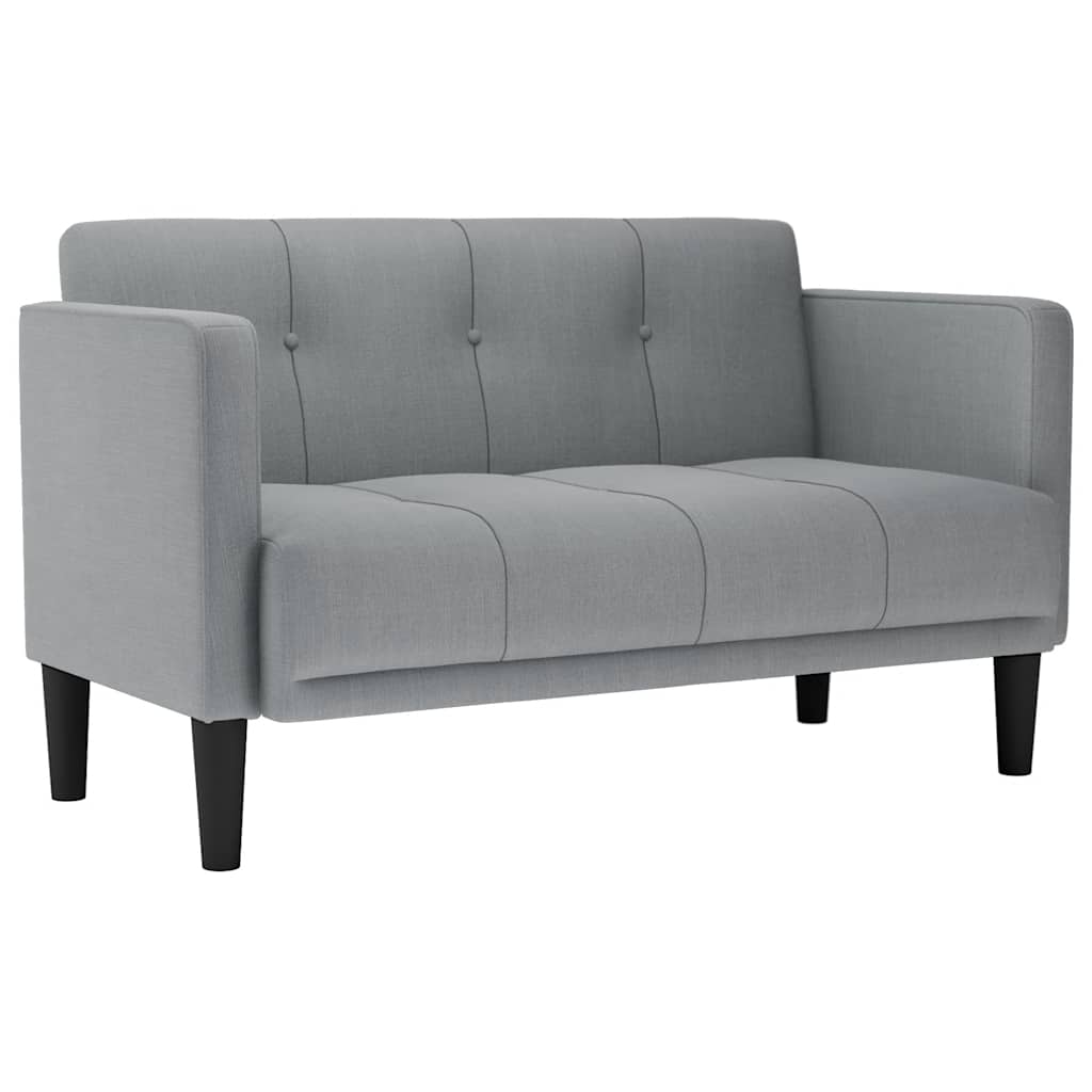 Loveseat Bank Lichtgrijs 111 cm Stof is nu te koop bij PeponiXL, paradijselijk wonen!