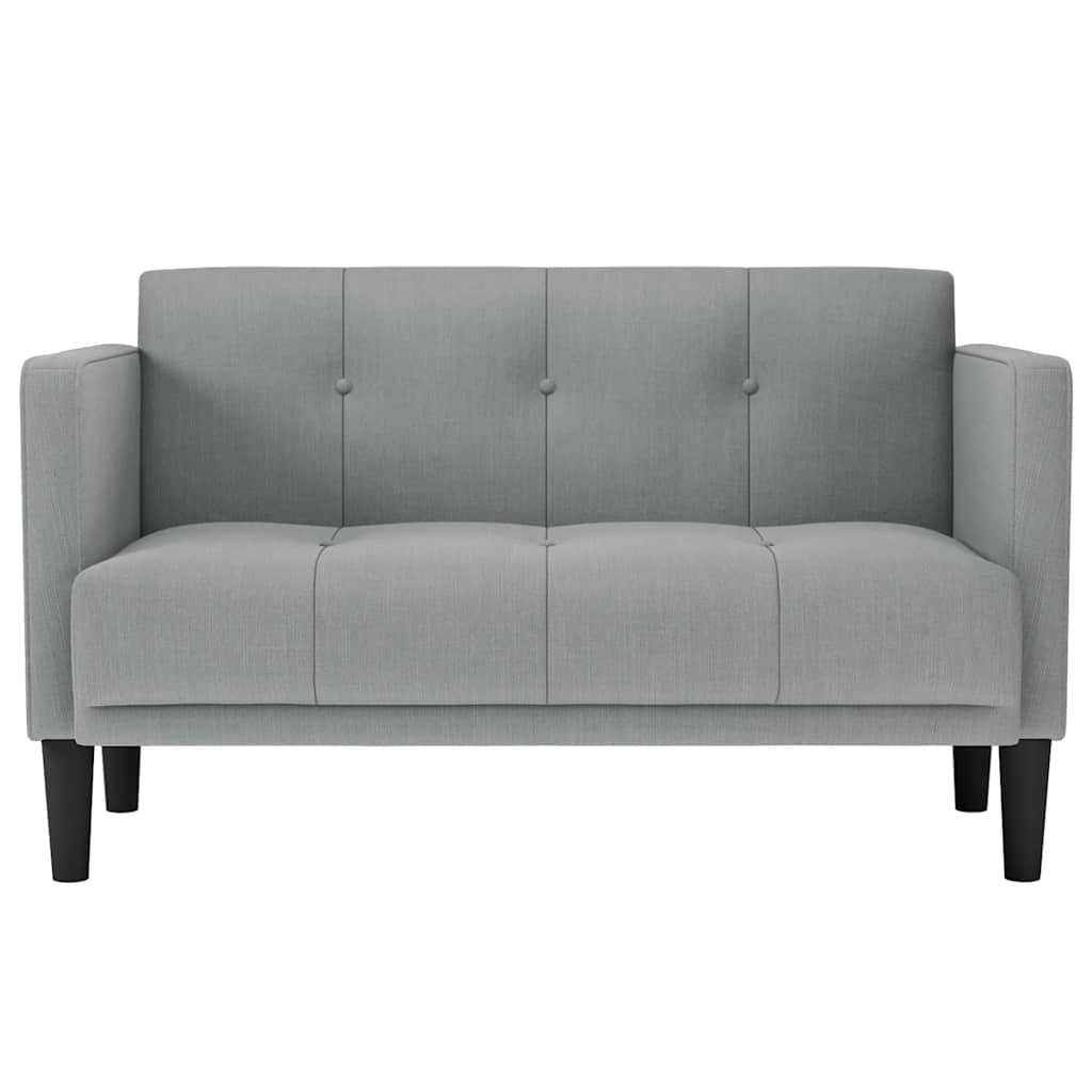 Loveseat Bank Lichtgrijs 111 cm Stof is nu te koop bij PeponiXL, paradijselijk wonen!
