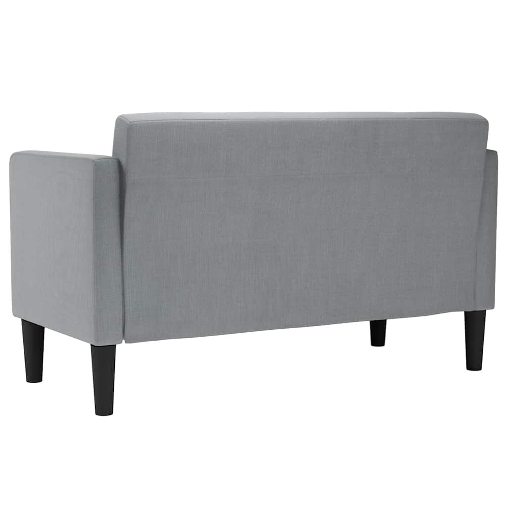 Loveseat Bank Lichtgrijs 111 cm Stof is nu te koop bij PeponiXL, paradijselijk wonen!