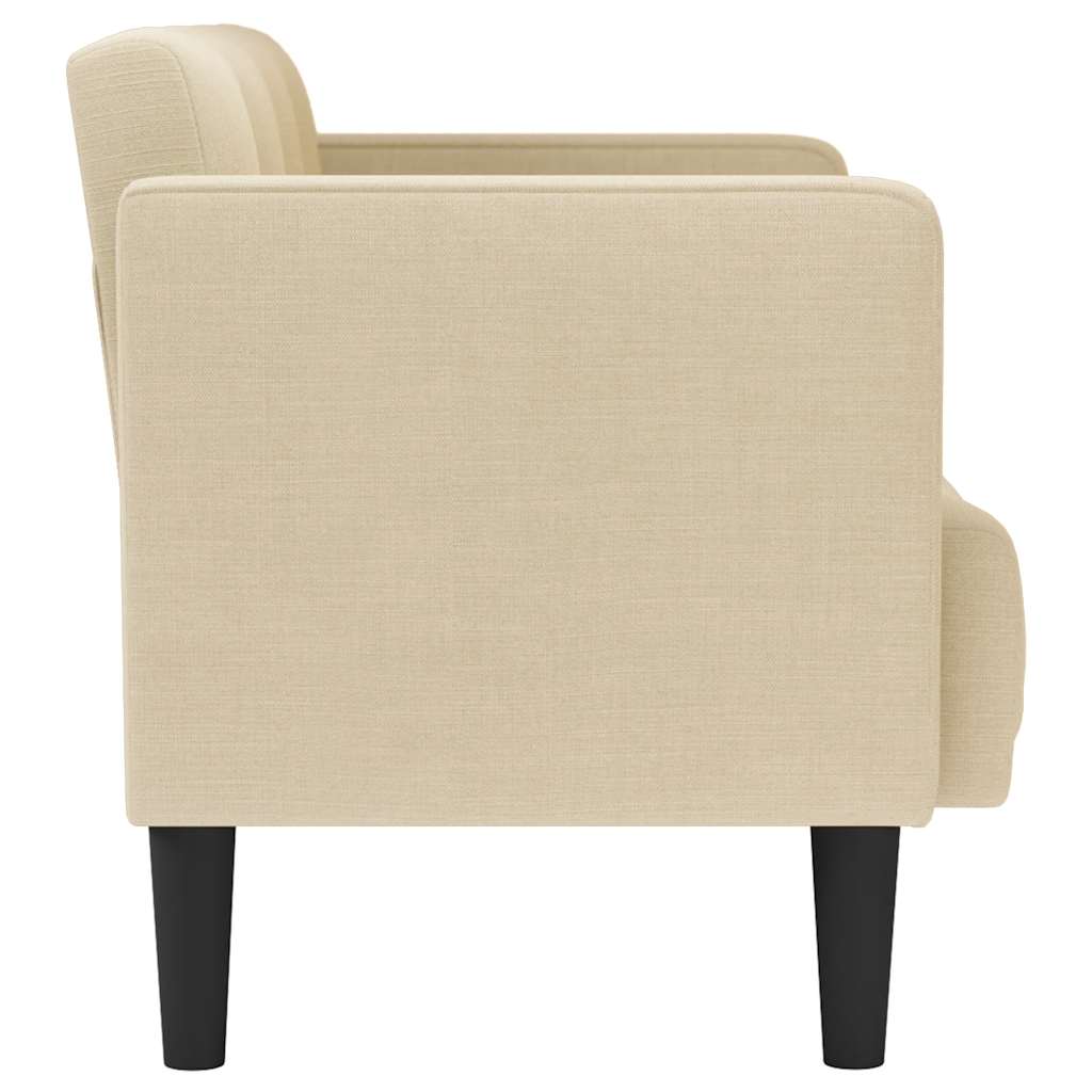 Loveseat Bank Crème 111 cm Stof is nu te koop bij PeponiXL, paradijselijk wonen!
