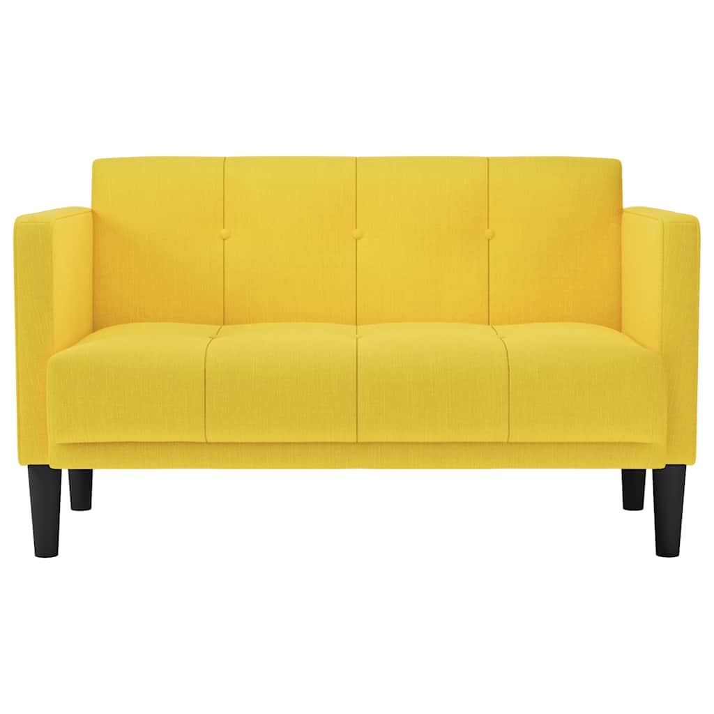 Loveseat bank geel 111 cm stof is nu te koop bij PeponiXL, paradijselijk wonen!