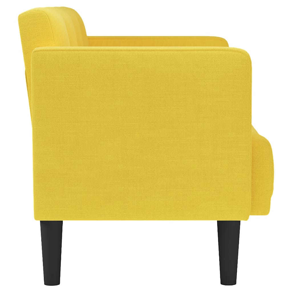 Loveseat bank geel 111 cm stof is nu te koop bij PeponiXL, paradijselijk wonen!