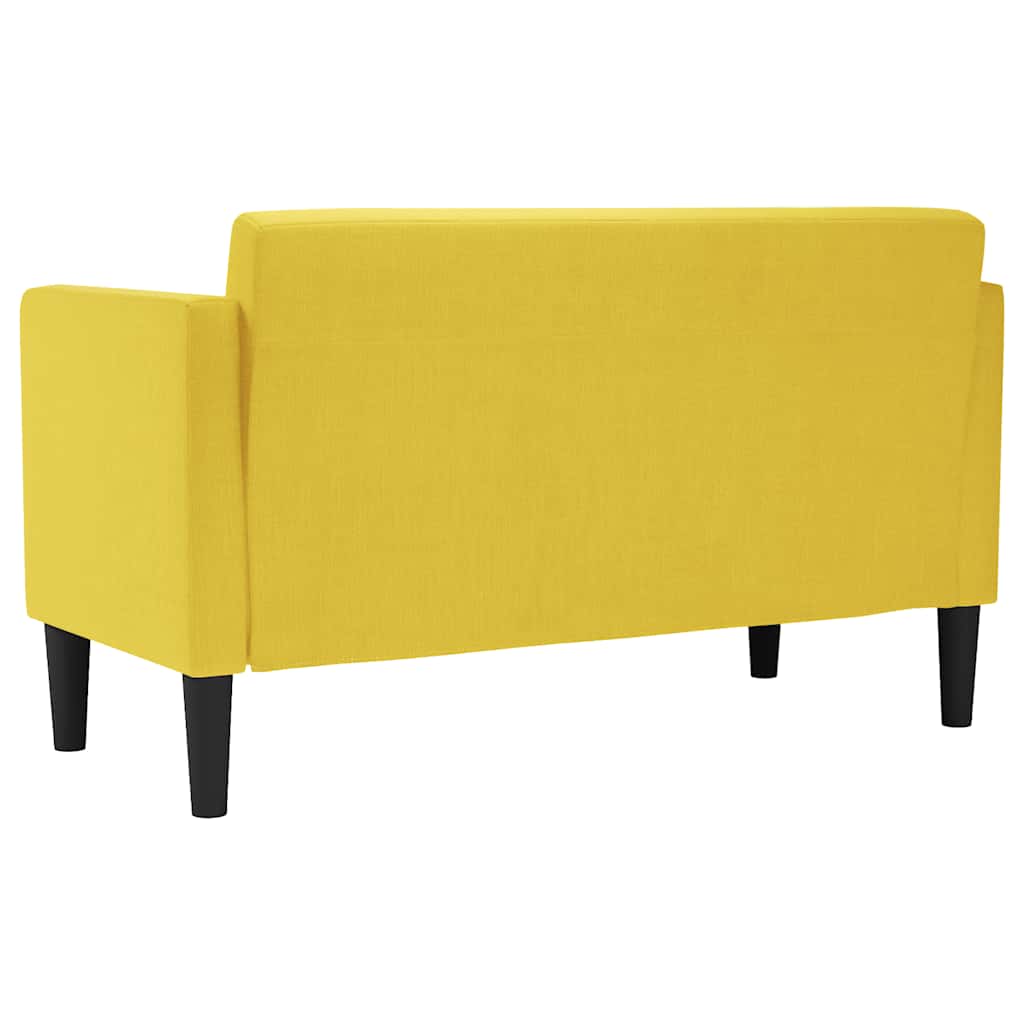 Loveseat bank geel 111 cm stof is nu te koop bij PeponiXL, paradijselijk wonen!