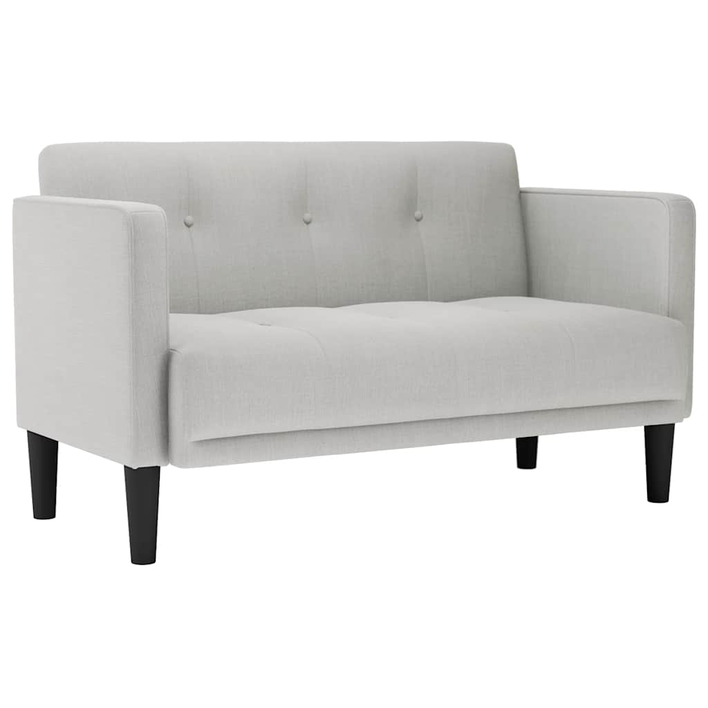 Loveseat bank wolkengrijs 111 cm stof is nu te koop bij PeponiXL, paradijselijk wonen!