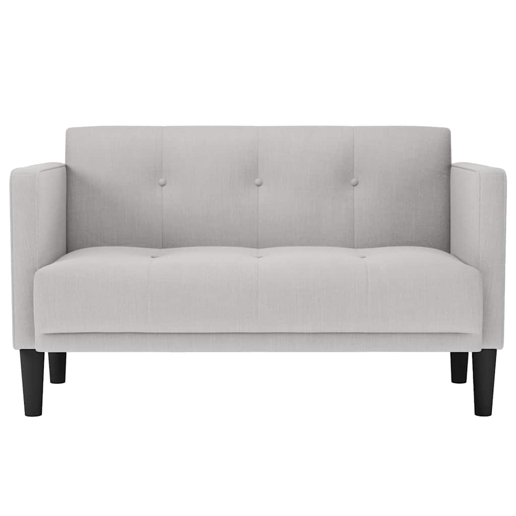 Loveseat bank wolkengrijs 111 cm stof is nu te koop bij PeponiXL, paradijselijk wonen!