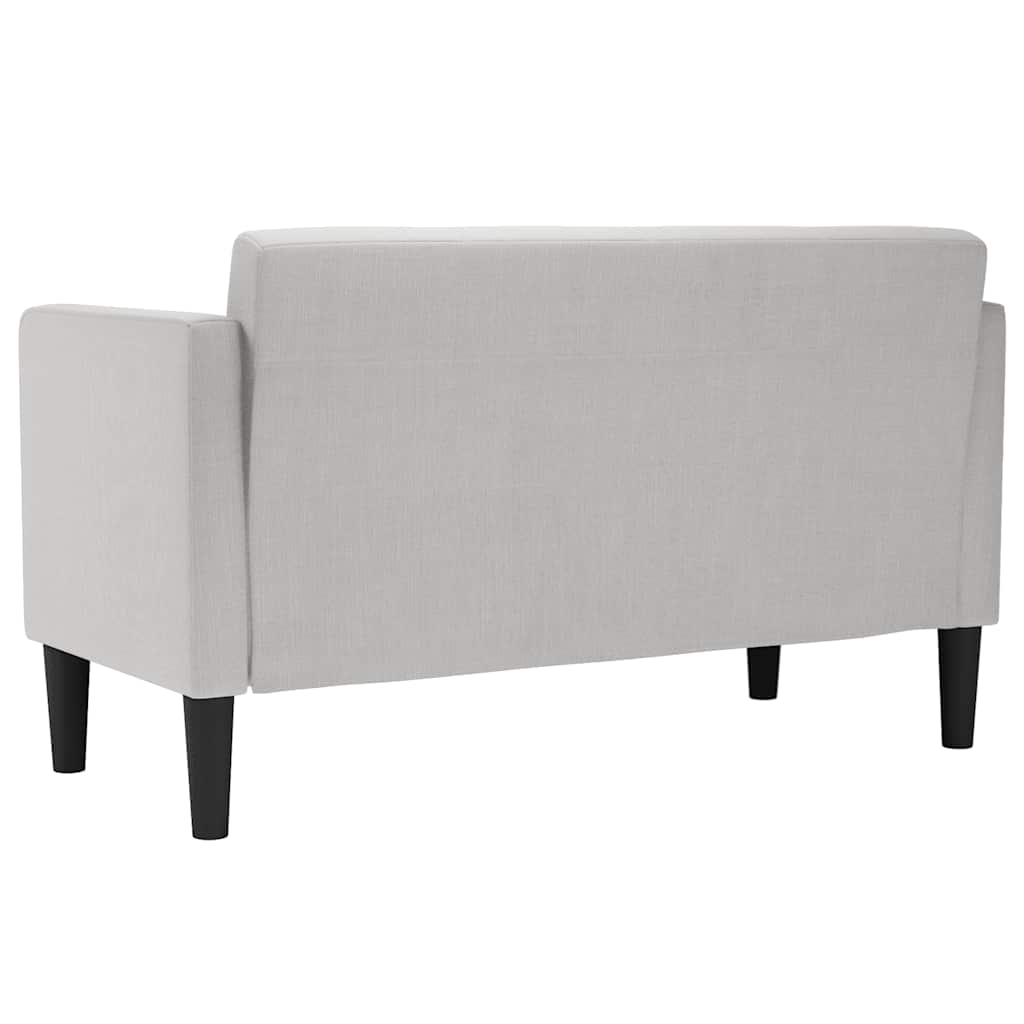 Loveseat bank wolkengrijs 111 cm stof is nu te koop bij PeponiXL, paradijselijk wonen!