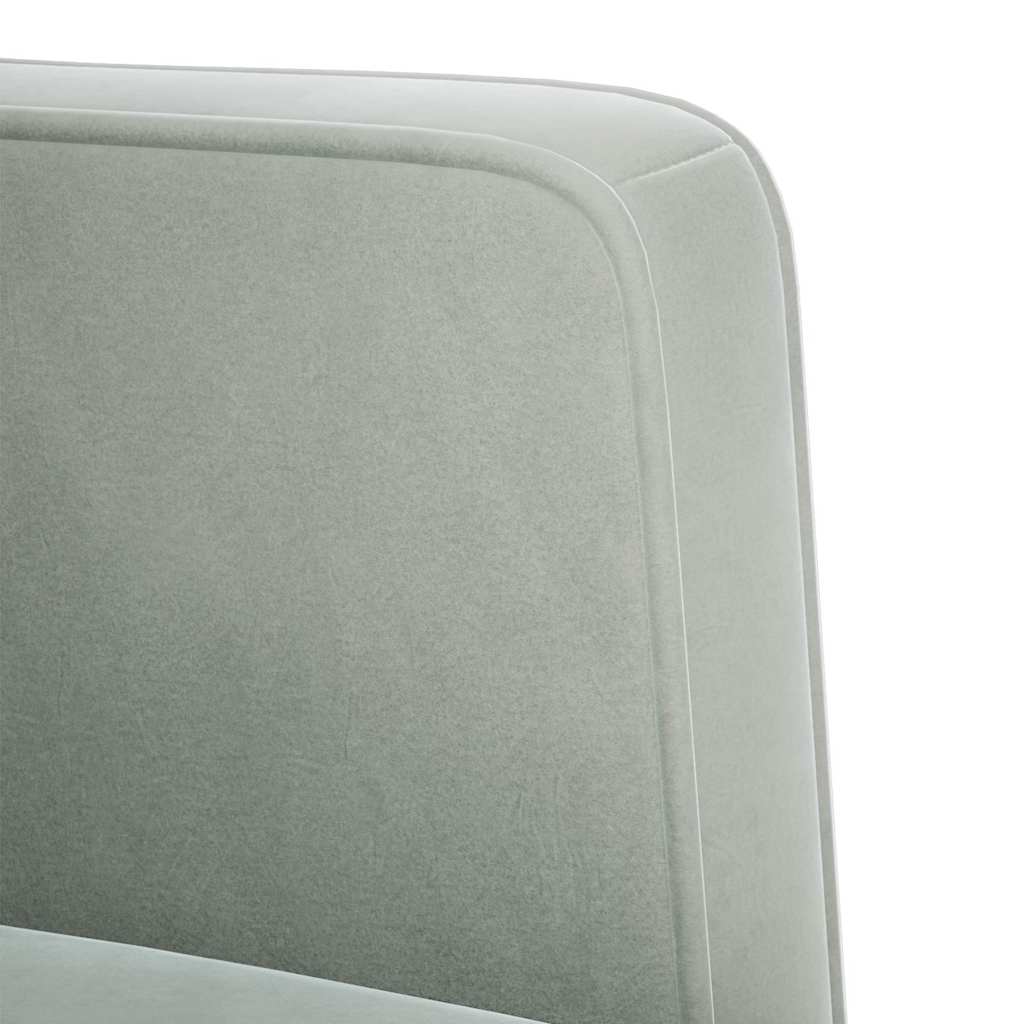 Loveseat bank lichtgrijs 111 cm fluweel is nu te koop bij PeponiXL, paradijselijk wonen!