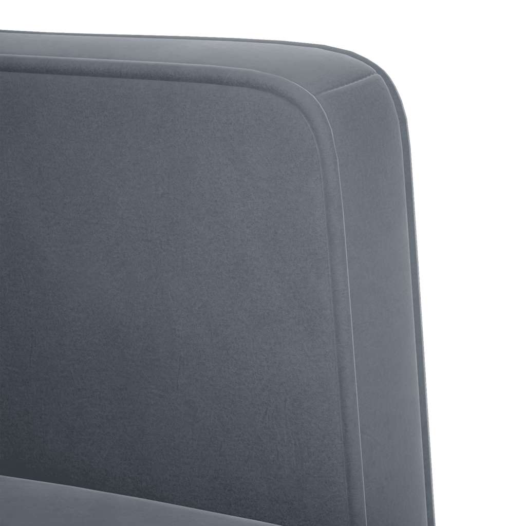 Loveseat bank donkergrijs 111 cm fluweel is nu te koop bij PeponiXL, paradijselijk wonen!