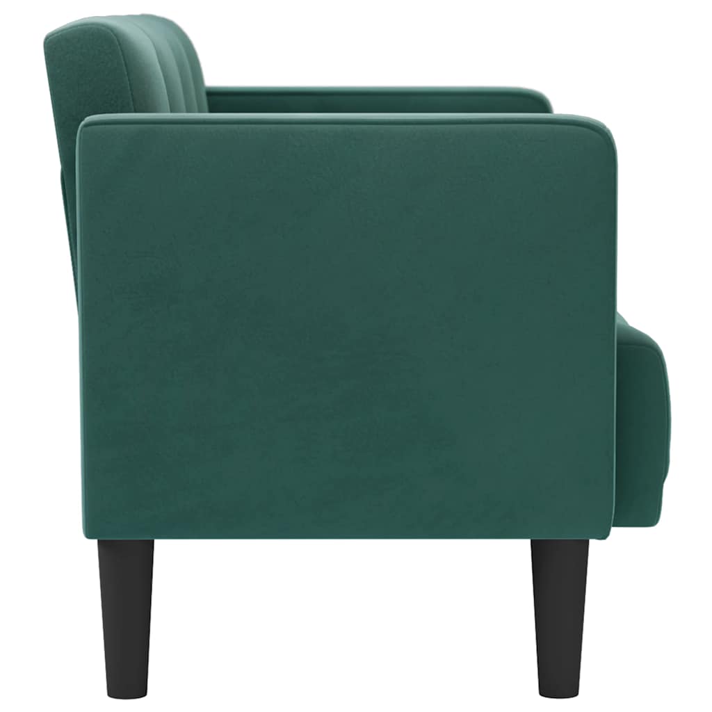 Loveseat bank donkergroen 111 cm fluweel is nu te koop bij PeponiXL, paradijselijk wonen!