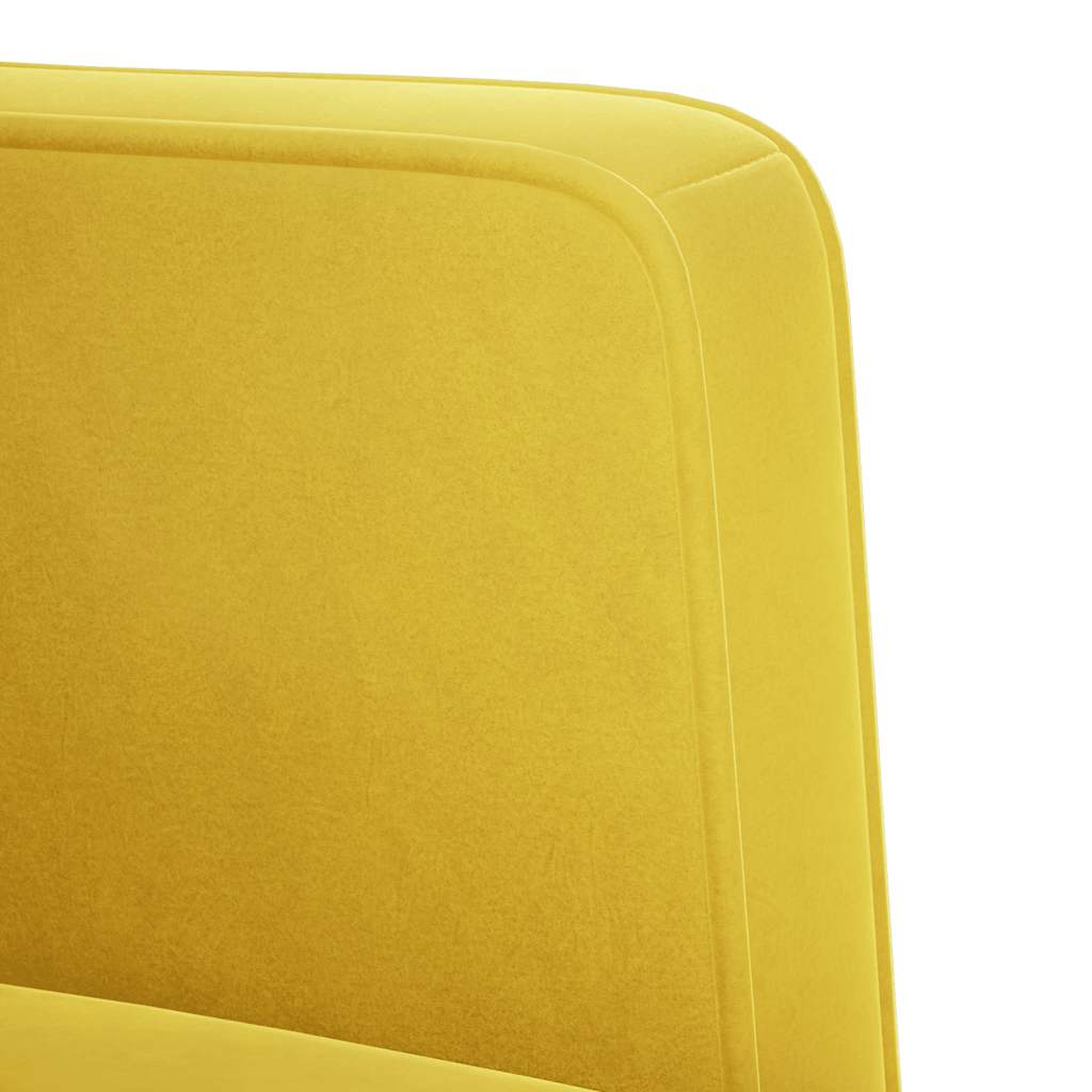 Loveseat bank geel 111 cm fluweel is nu te koop bij PeponiXL, paradijselijk wonen!