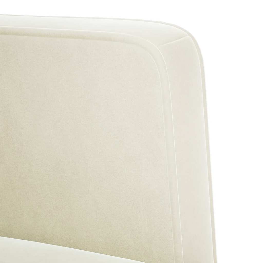 Loveseat bank crème 111 cm fluweel is nu te koop bij PeponiXL, paradijselijk wonen!