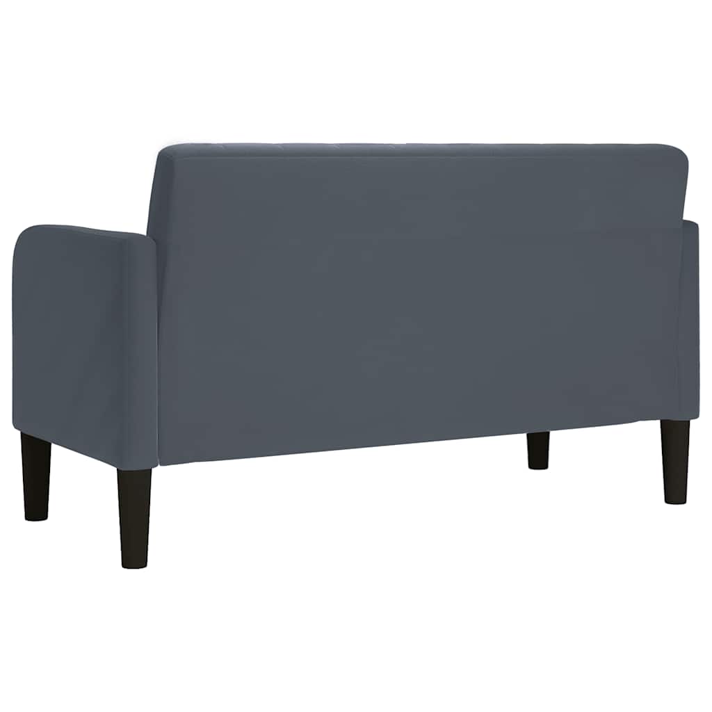 Loveseat bank 109 cm fluweel donkergrijs is nu te koop bij PeponiXL, paradijselijk wonen!
