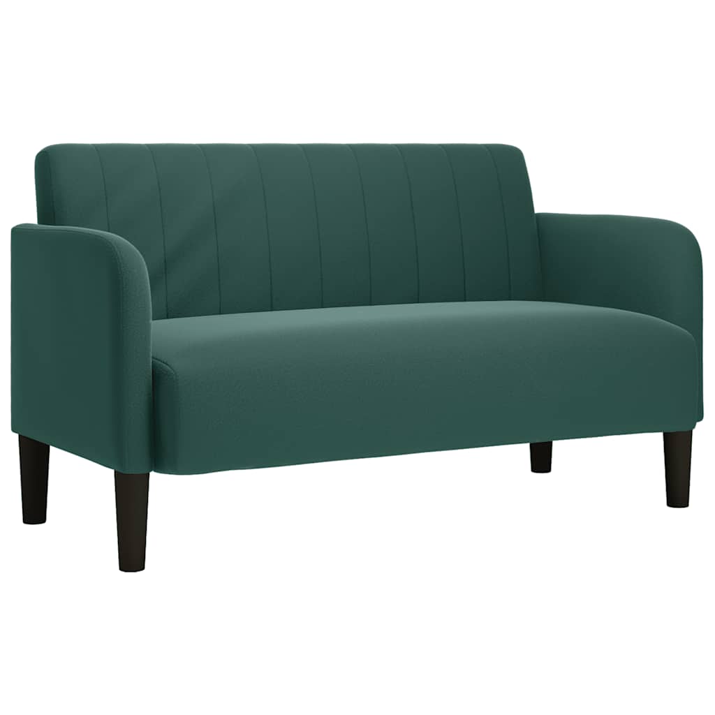 Loveseat bank 109 cm fluweel donkergroen is nu te koop bij PeponiXL, paradijselijk wonen!