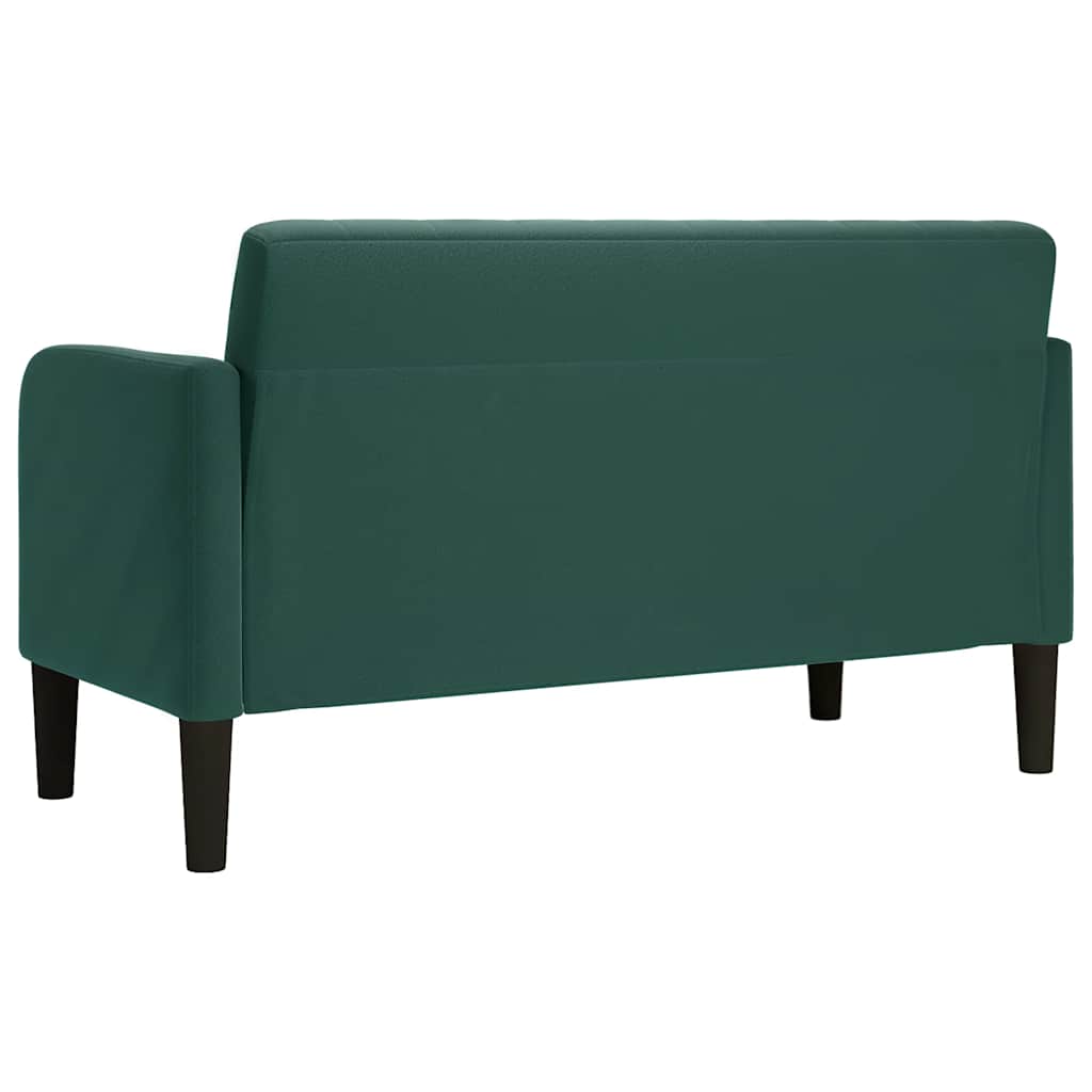 Loveseat bank 109 cm fluweel donkergroen is nu te koop bij PeponiXL, paradijselijk wonen!