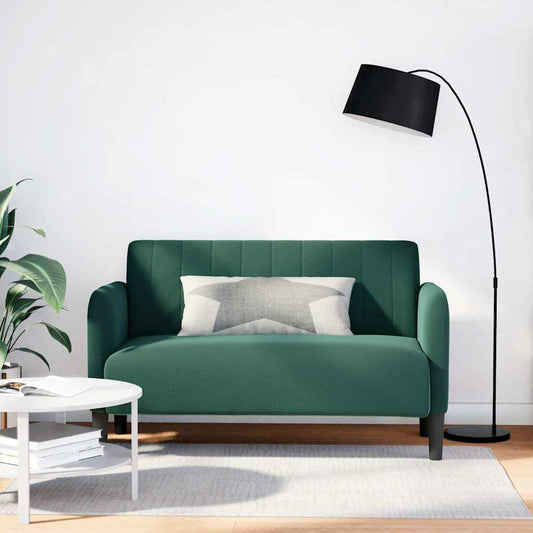Loveseat bank 109 cm fluweel donkergroen is nu te koop bij PeponiXL, paradijselijk wonen!