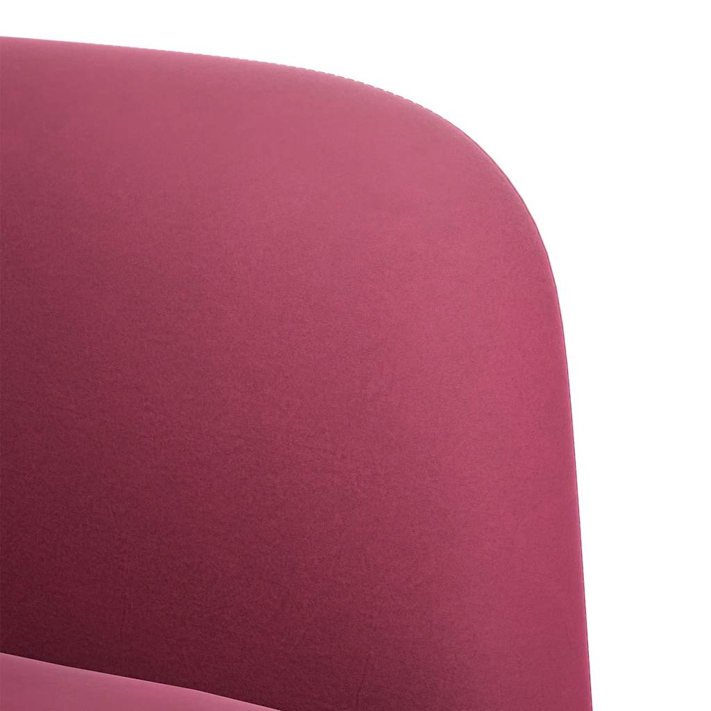 Loveseat bank 109 cm fluweel wijnrood is nu te koop bij PeponiXL, paradijselijk wonen!