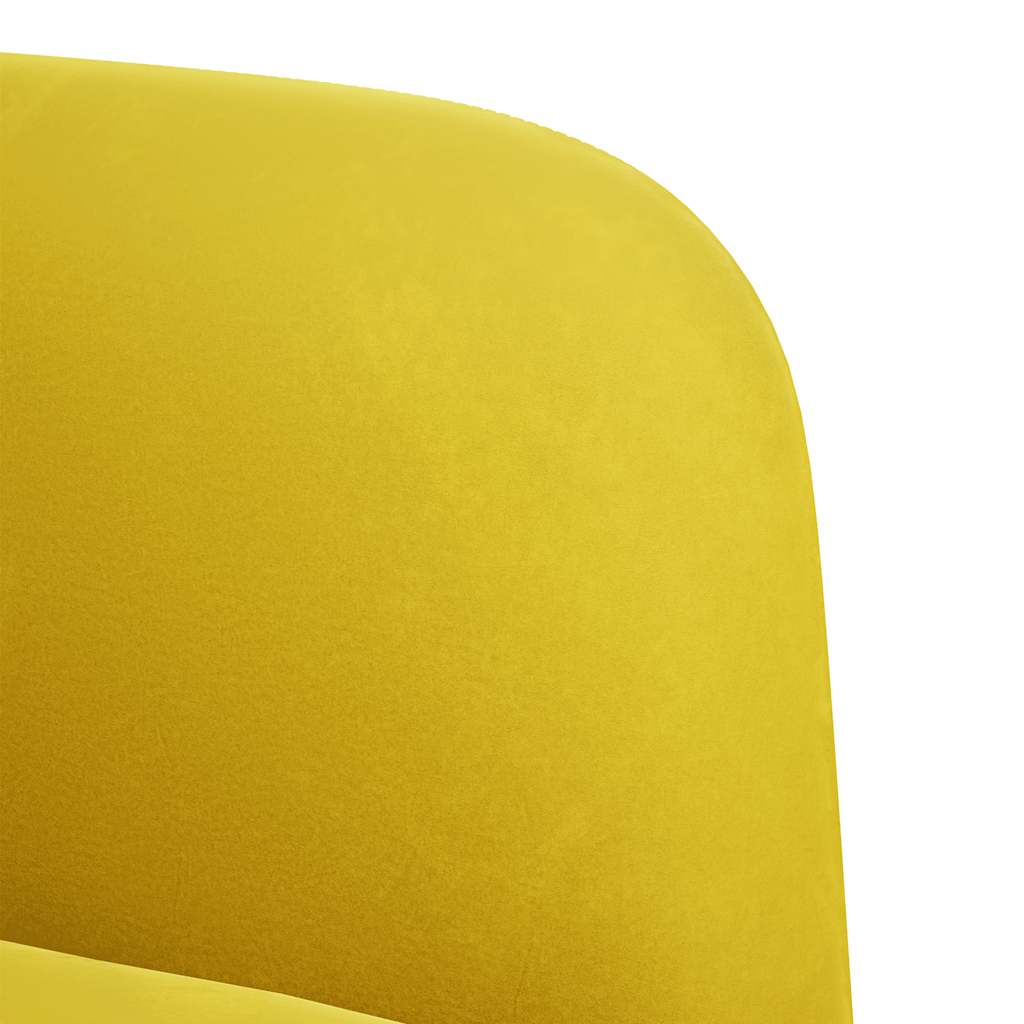 Loveseat bank 109 cm fluweel geel is nu te koop bij PeponiXL, paradijselijk wonen!